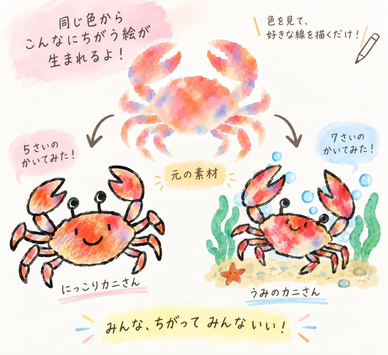 動物の逆塗り絵